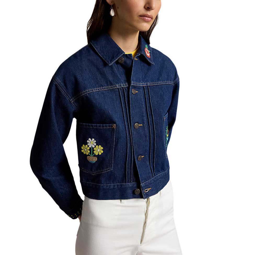 Polo Ralph Lauren Beaded Denim Trucker Jacket